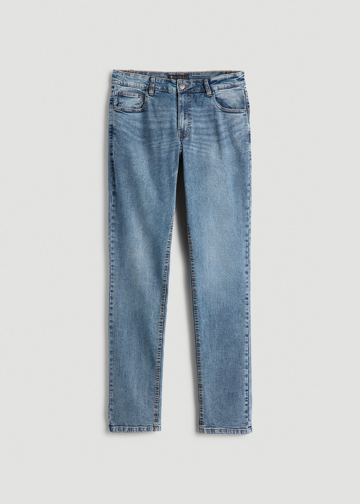 American Tall Discount | Carman TAPERED Jeans for Tall Men in Vintage Faded Blue