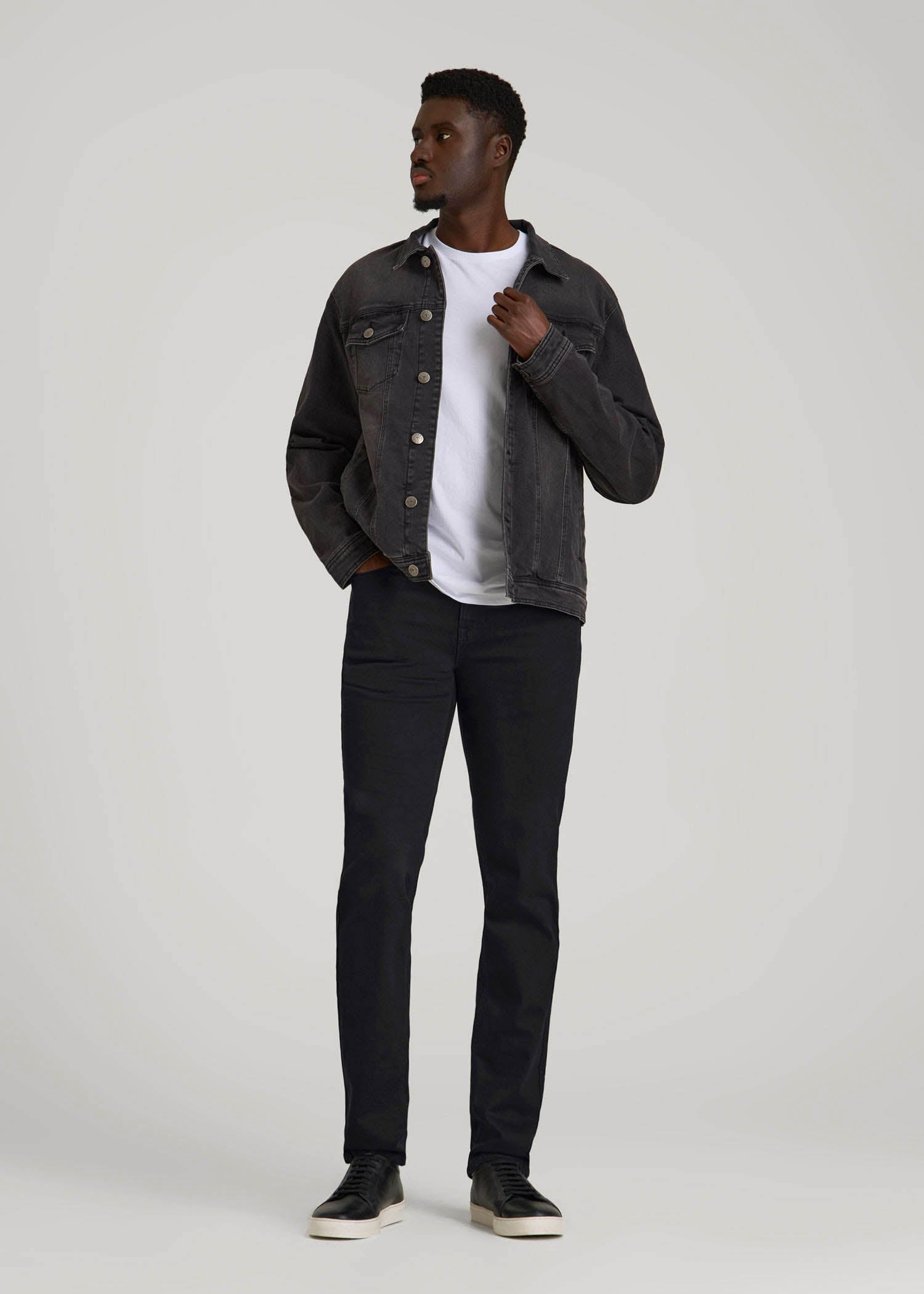 American Tall Sale | Dylan Slim Fit Jeans for Tall Men in Black