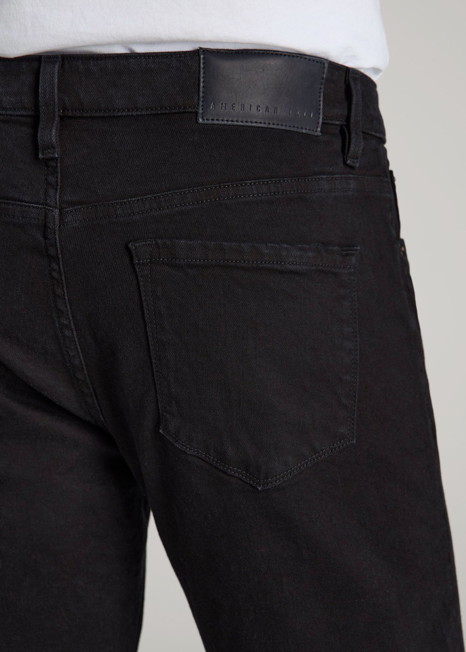 American Tall Online Shop | Americana Collection Carman Tapered Fit Jeans For Tall Men in Lark Black