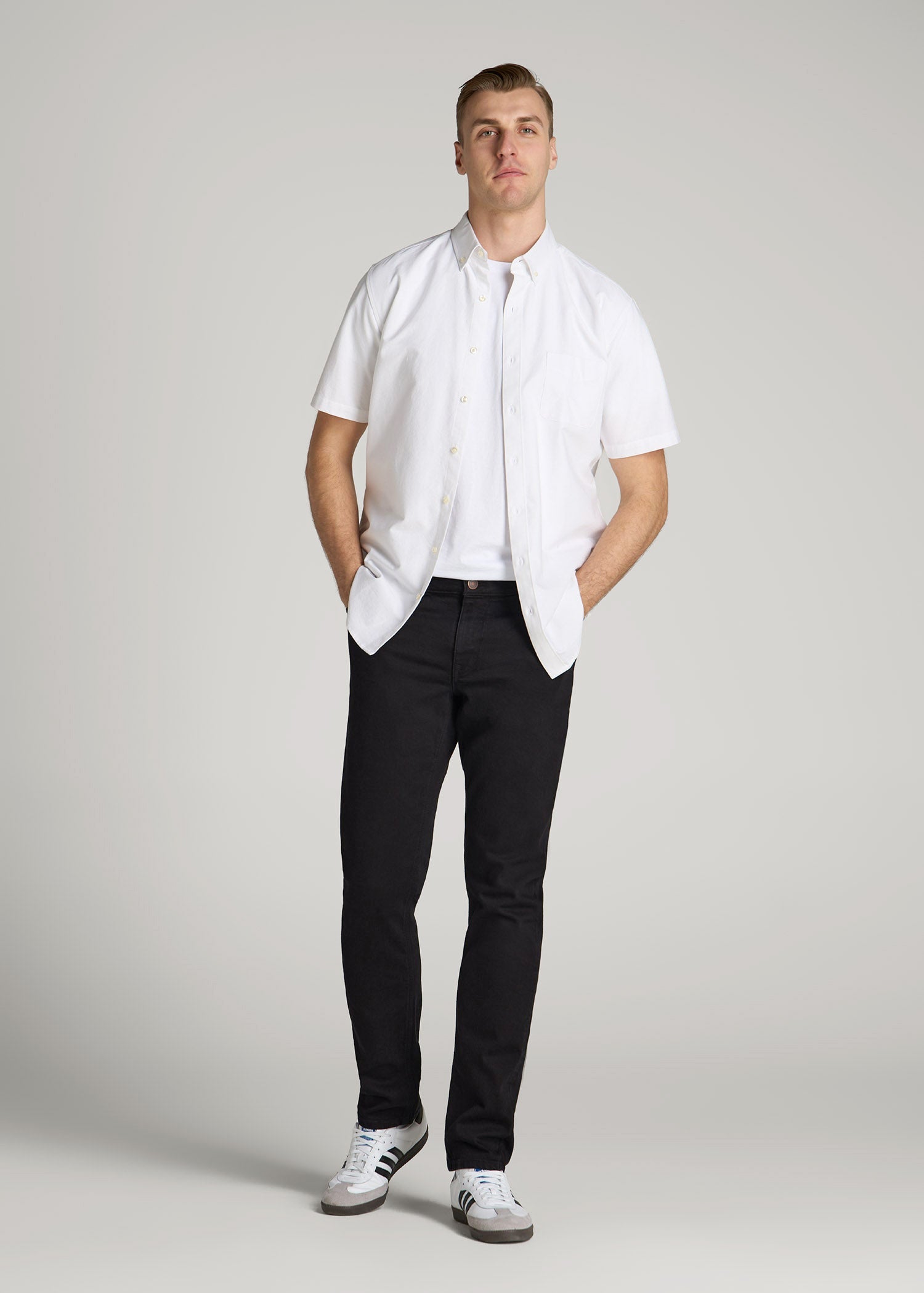 American Tall Online Shop | Americana Collection Carman Tapered Fit Jeans For Tall Men in Lark Black