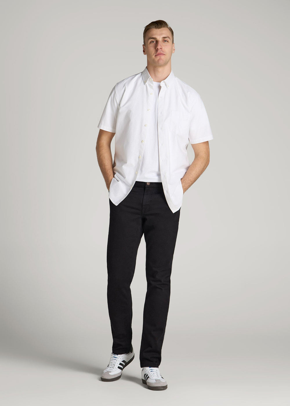 American Tall Online Shop | Americana Collection Carman Tapered Fit Jeans For Tall Men in Lark Black