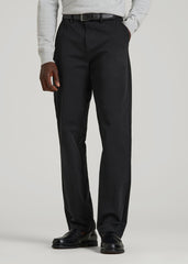 American Tall Discount | 4 Way Stretch Commuter RELAXED Chino Pants for Tall Men in Black