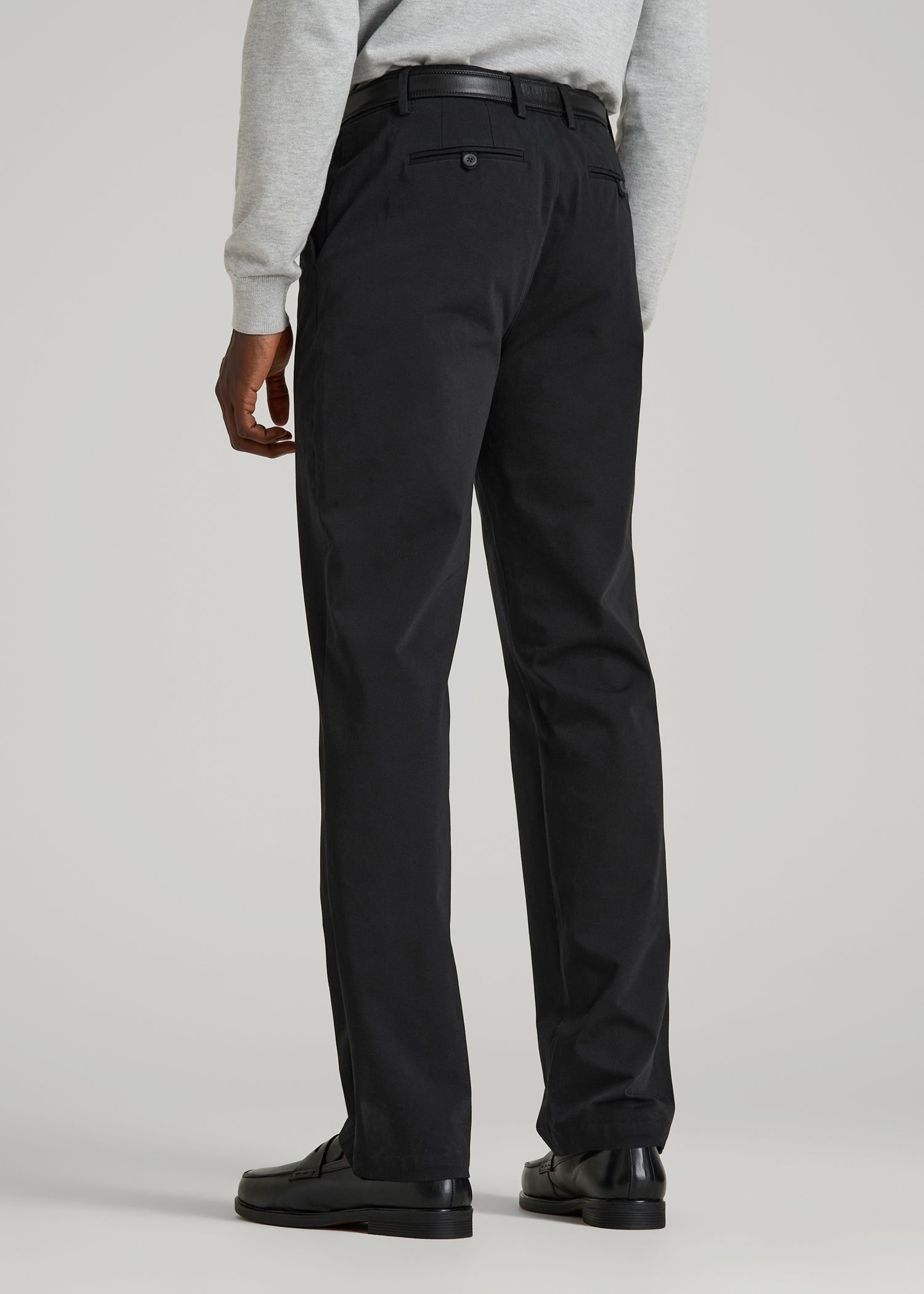 American Tall Discount | 4 Way Stretch Commuter RELAXED Chino Pants for Tall Men in Black