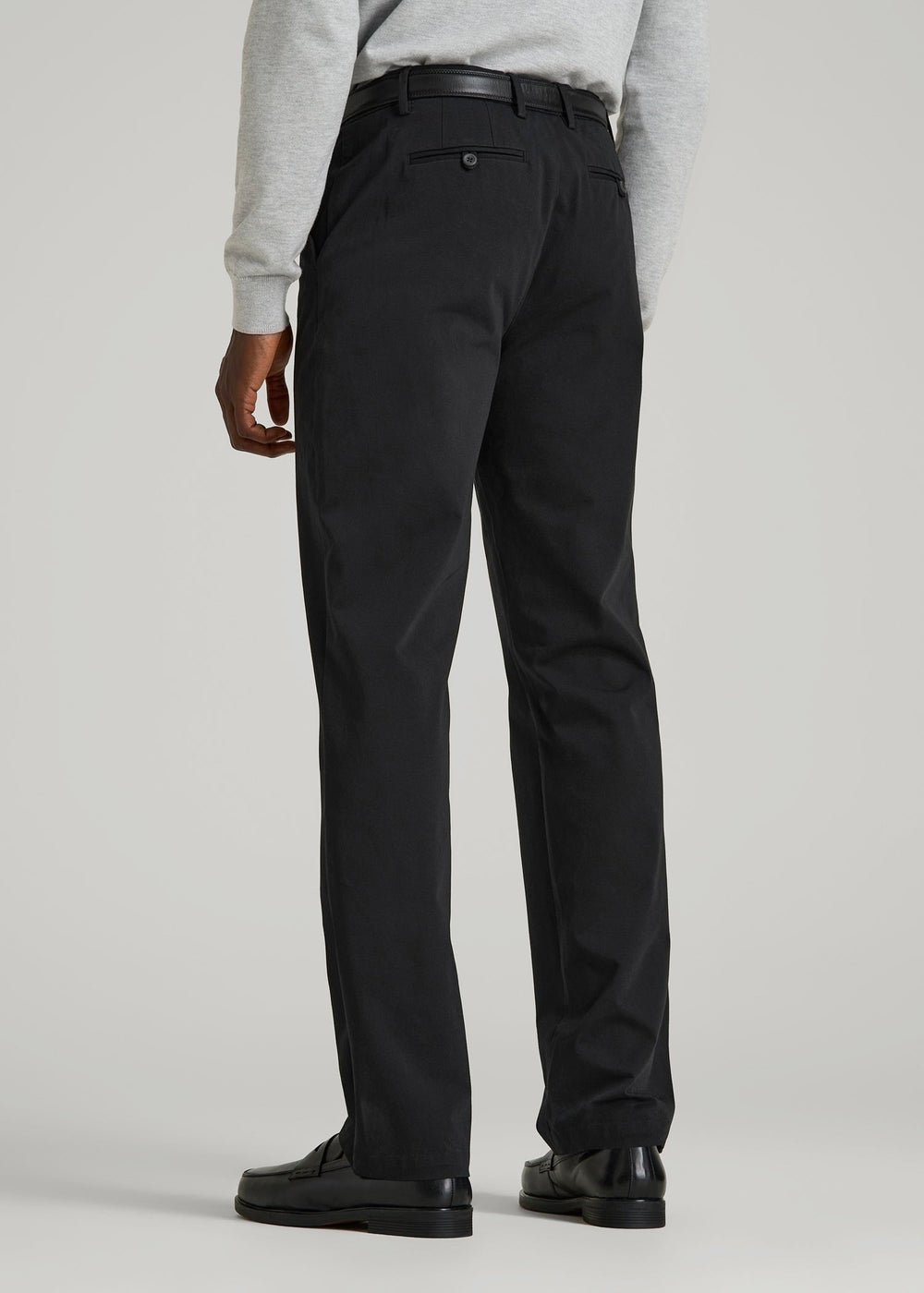 American Tall Discount | 4 Way Stretch Commuter RELAXED Chino Pants for Tall Men in Black