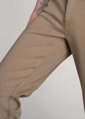 American Tall Sale | Everyday Comfort 5-Pocket TAPERED-FIT Pant for Tall Men in Dark Sand