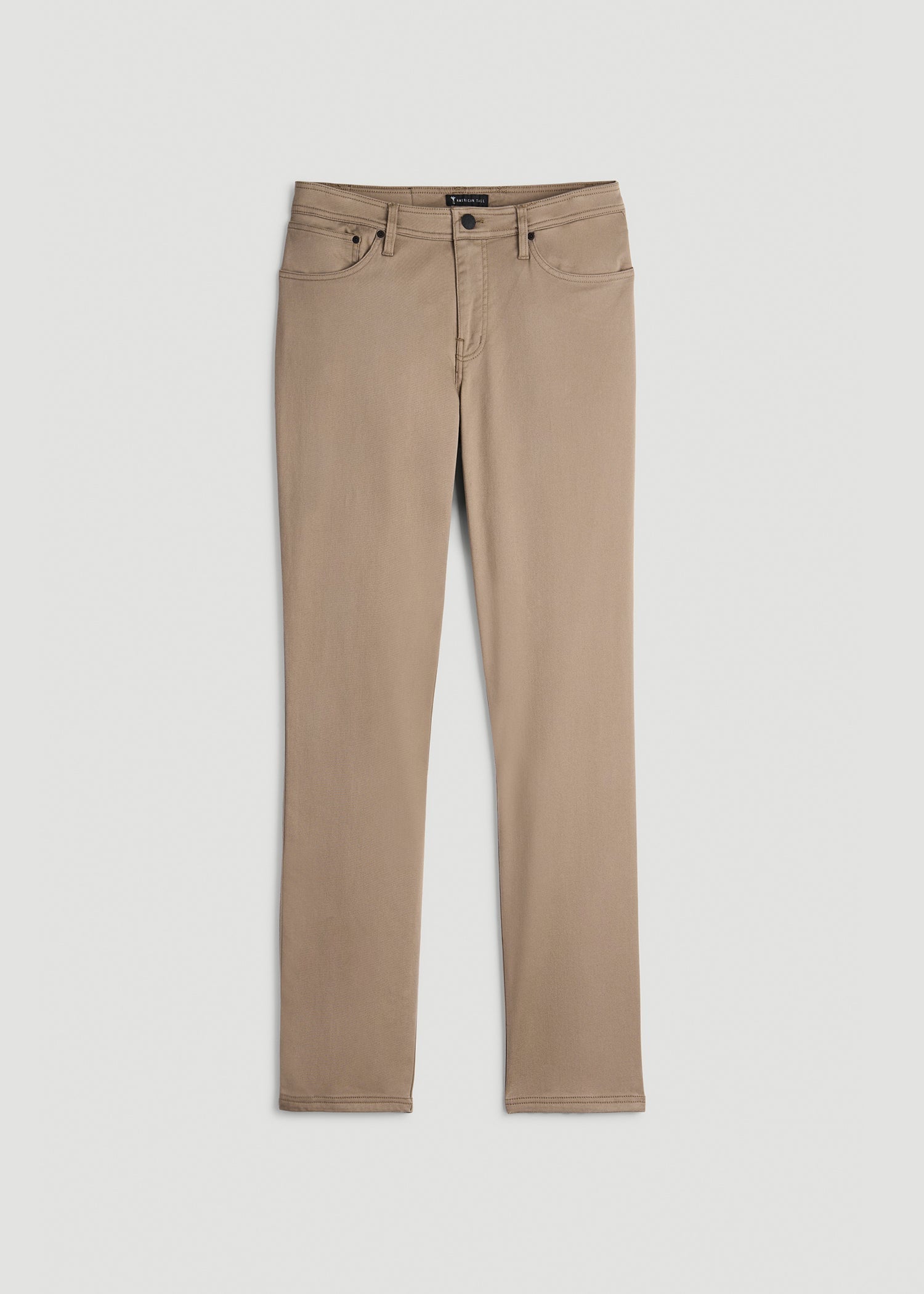 American Tall Sale | Everyday Comfort 5-Pocket TAPERED-FIT Pant for Tall Men in Dark Sand