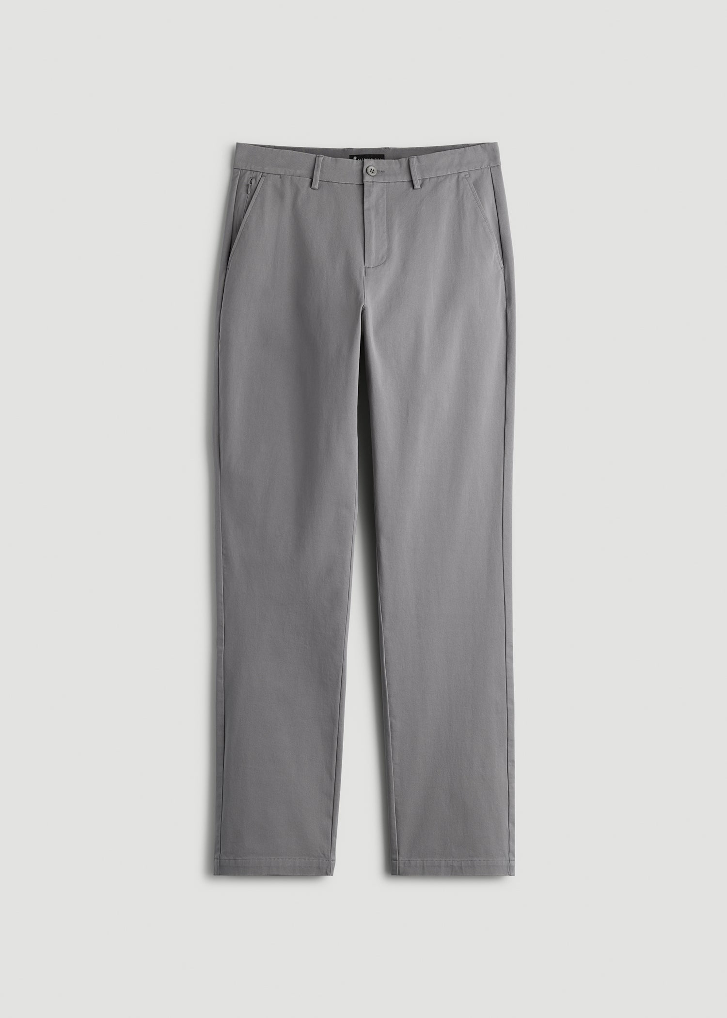 American Tall For Sale | 4-Way Stretch Commuter Straight Chino Pants for Tall Men in Pebble Grey