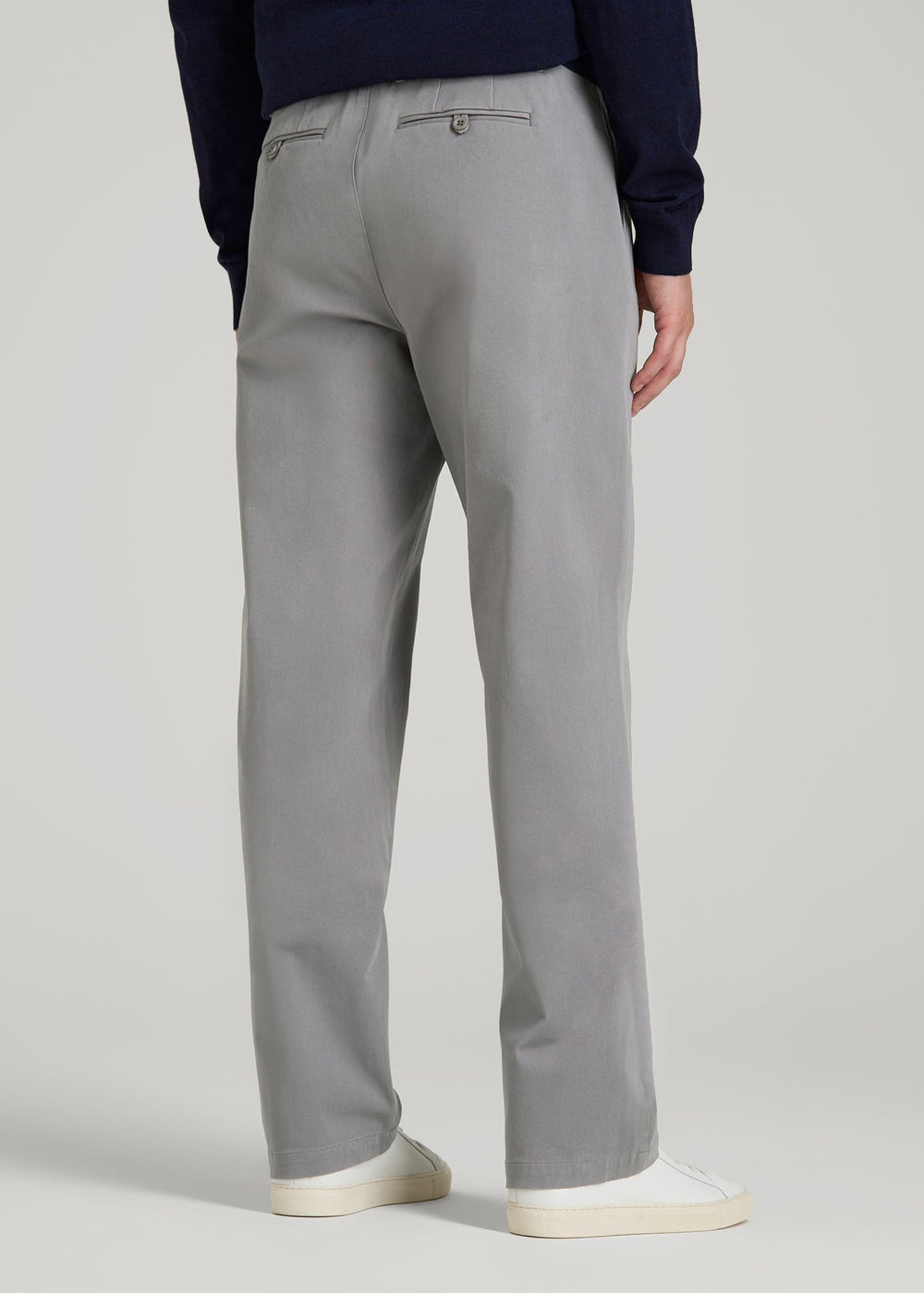 American Tall For Sale | 4-Way Stretch Commuter Straight Chino Pants for Tall Men in Pebble Grey
