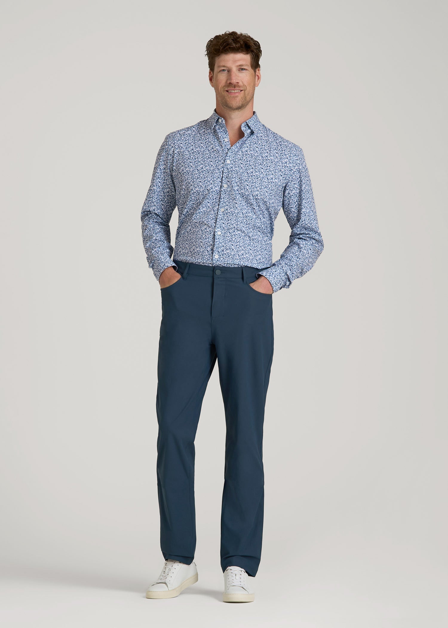 American Tall Online | Traveler Pant 2.0 for Tall Men in Navy Blue