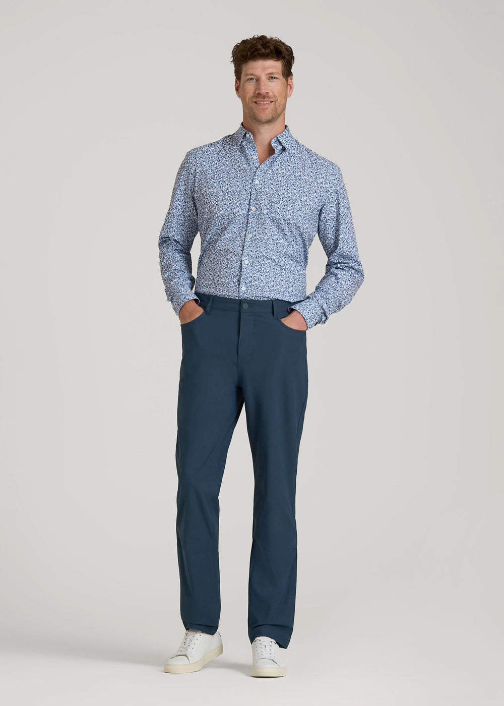 American Tall Online | Traveler Pant 2.0 for Tall Men in Navy Blue