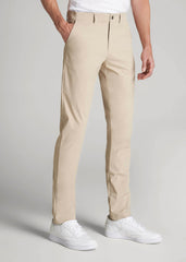 American Tall Outlet | TAPERED FIT Traveler Chino Pants for Tall Men in Light Khaki