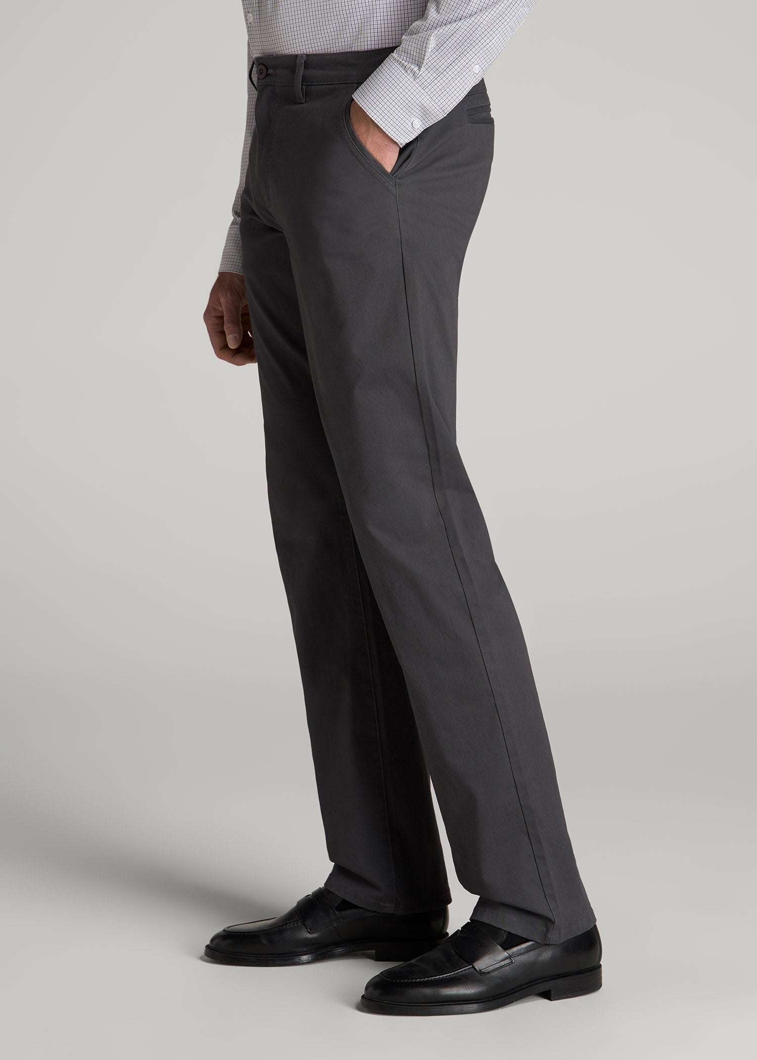 American Tall For Sale | Mason RELAXED Chinos for Tall Men in Iron Grey