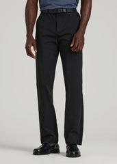 American Tall Discount | 4 Way Stretch Commuter STRAIGHT Leg Chino Pants for Tall Men in Black