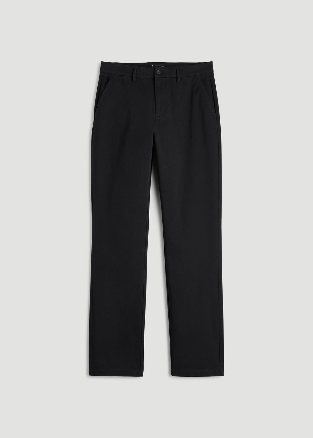American Tall Discount | 4 Way Stretch Commuter STRAIGHT Leg Chino Pants for Tall Men in Black