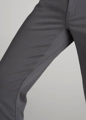 American Tall Sale | Everyday Comfort 5-Pocket TAPERED-FIT Pant for Tall Men in Iron Grey