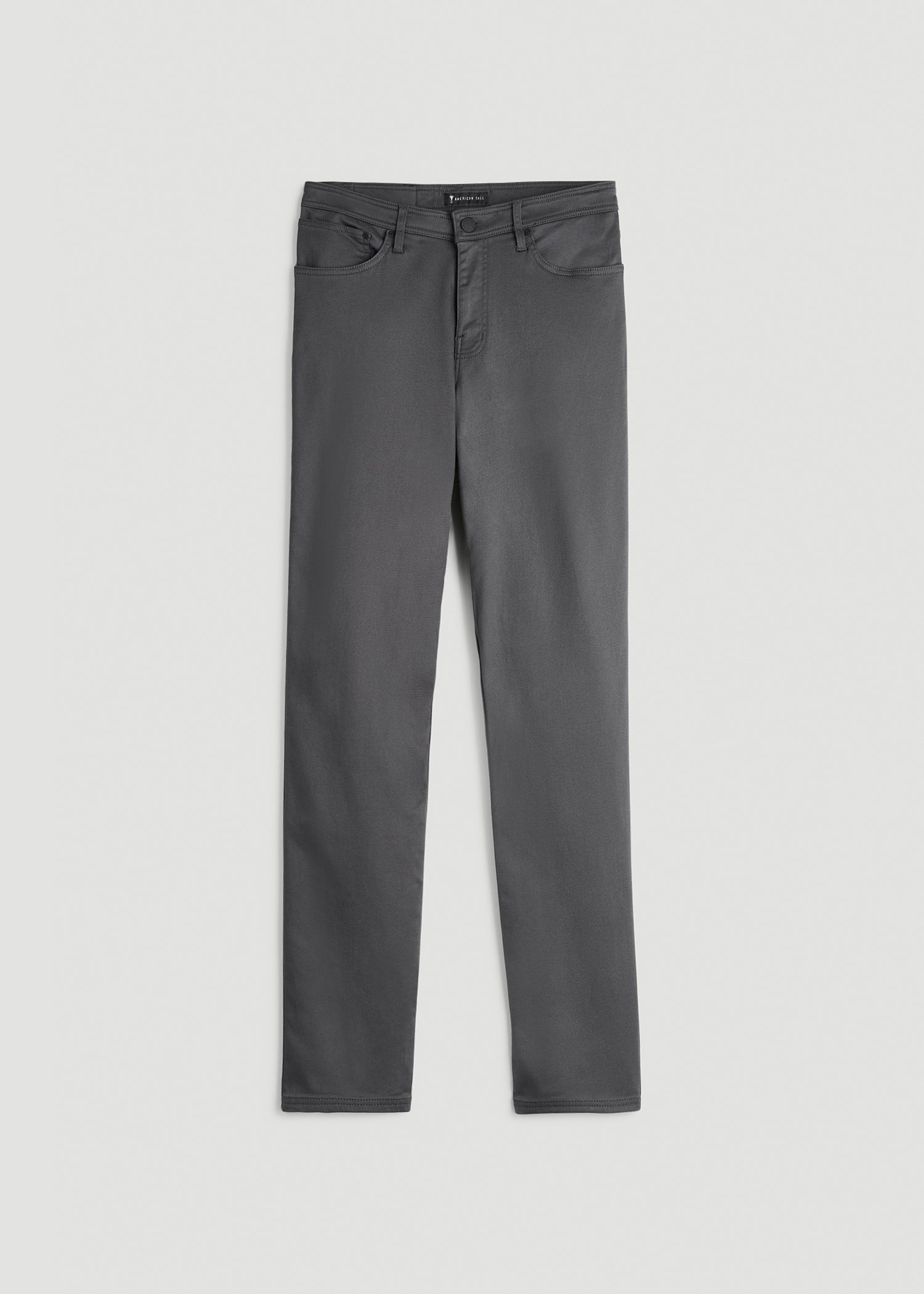 American Tall Sale | Everyday Comfort 5-Pocket TAPERED-FIT Pant for Tall Men in Iron Grey