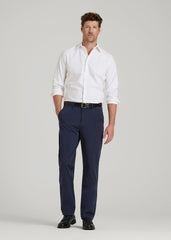 American Tall Outlet | 4-Way Stretch Commuter Tapered Chino Pants for Tall Men in Patriot Blue