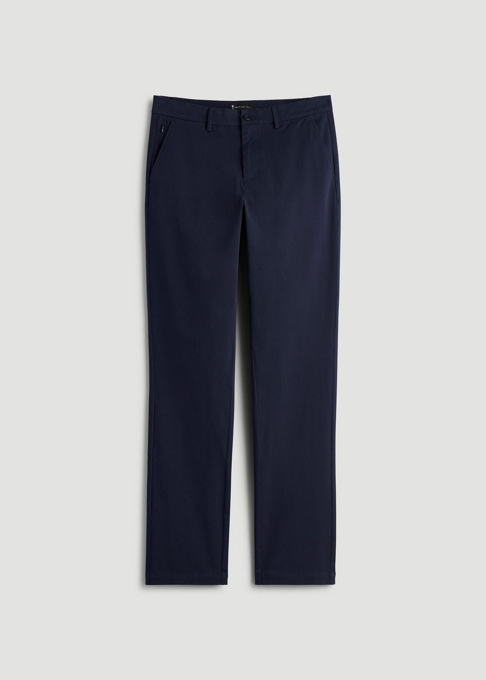 American Tall Outlet | 4-Way Stretch Commuter Tapered Chino Pants for Tall Men in Patriot Blue