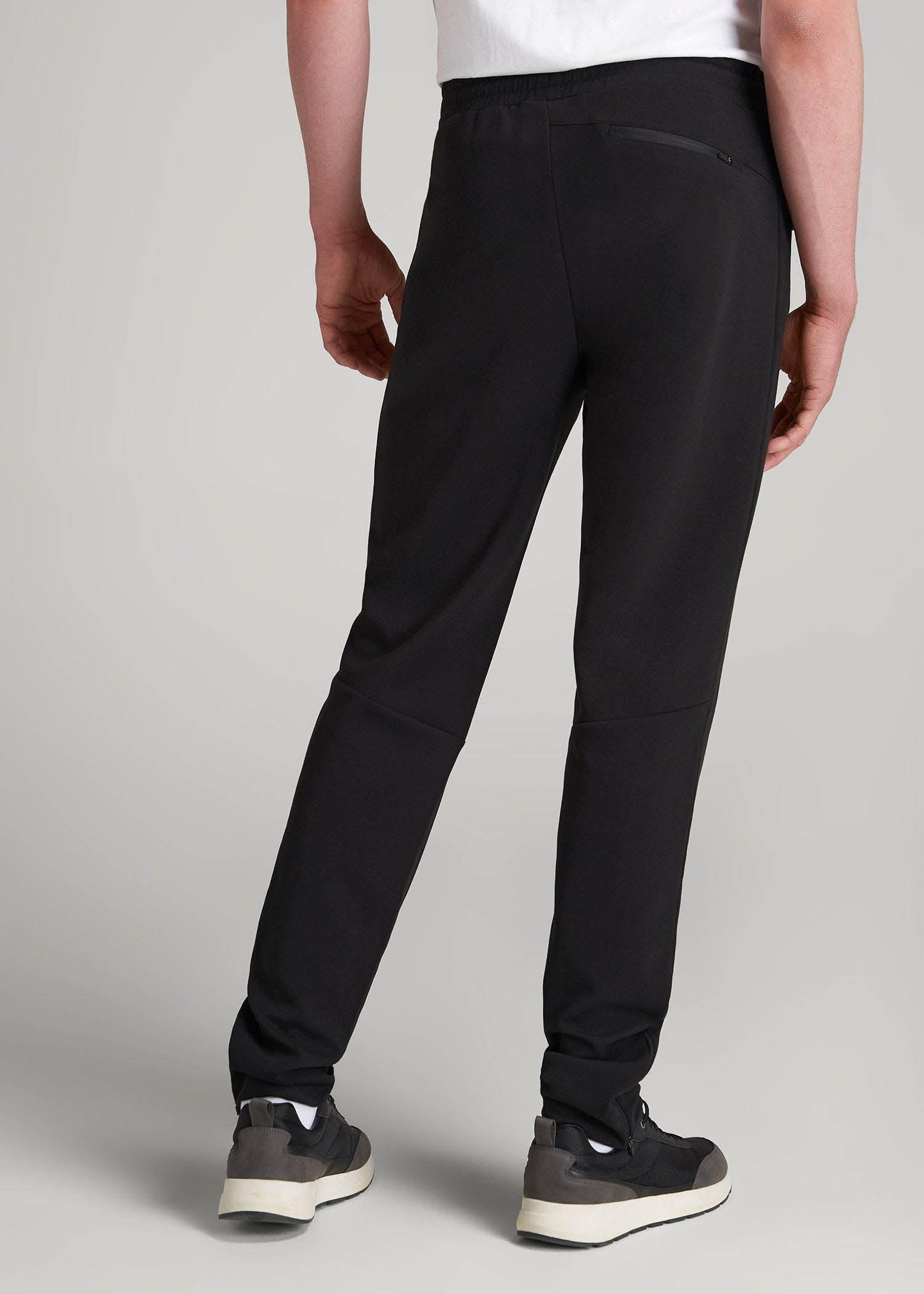 American Tall For Sale | Tech-Knit Zip Joggers for Tall Men in Black