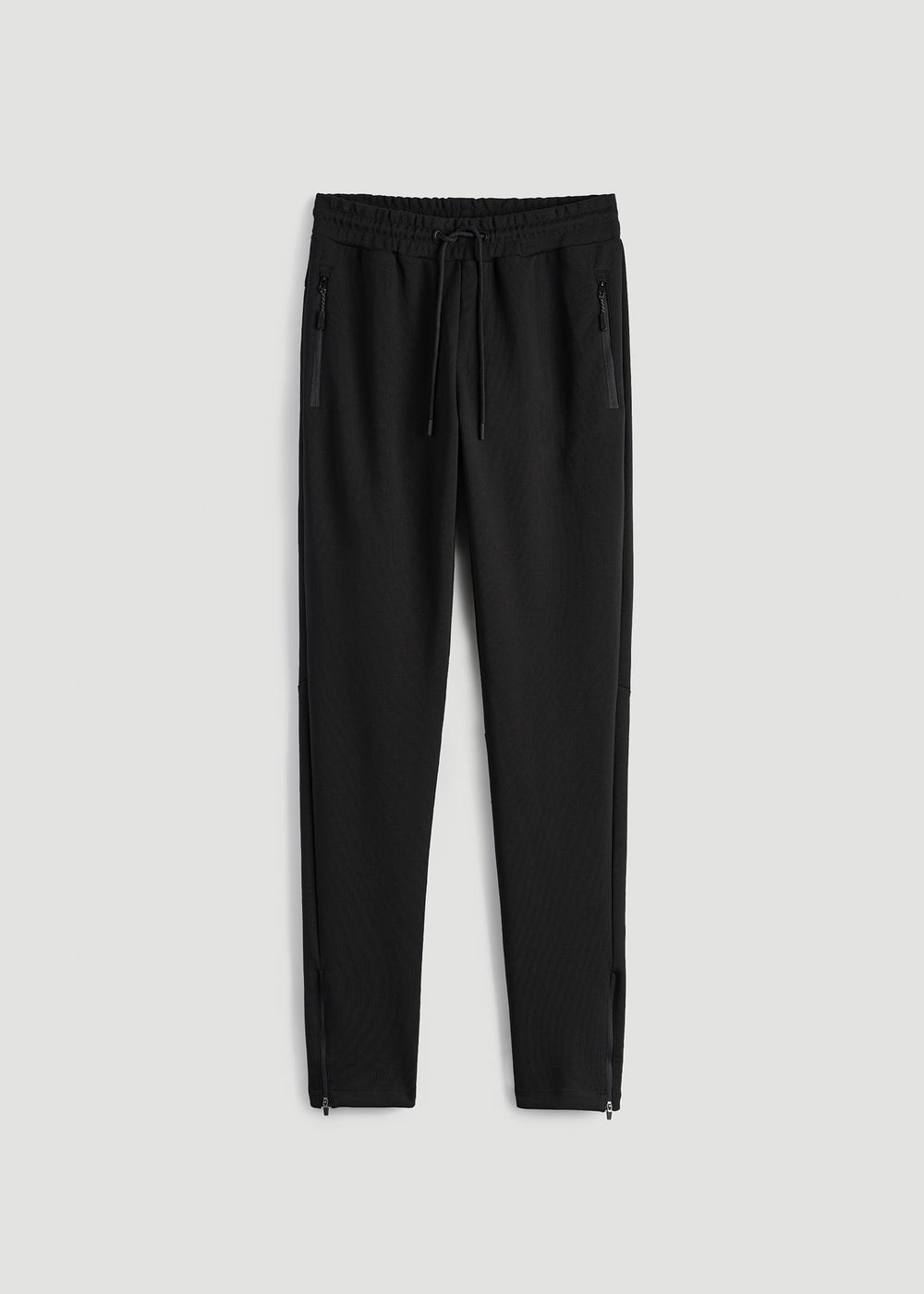 American Tall For Sale | Tech-Knit Zip Joggers for Tall Men in Black