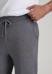 American Tall Discount | Wearever 2.0 Fleece Joggers for Tall Men in Charcoal Mix