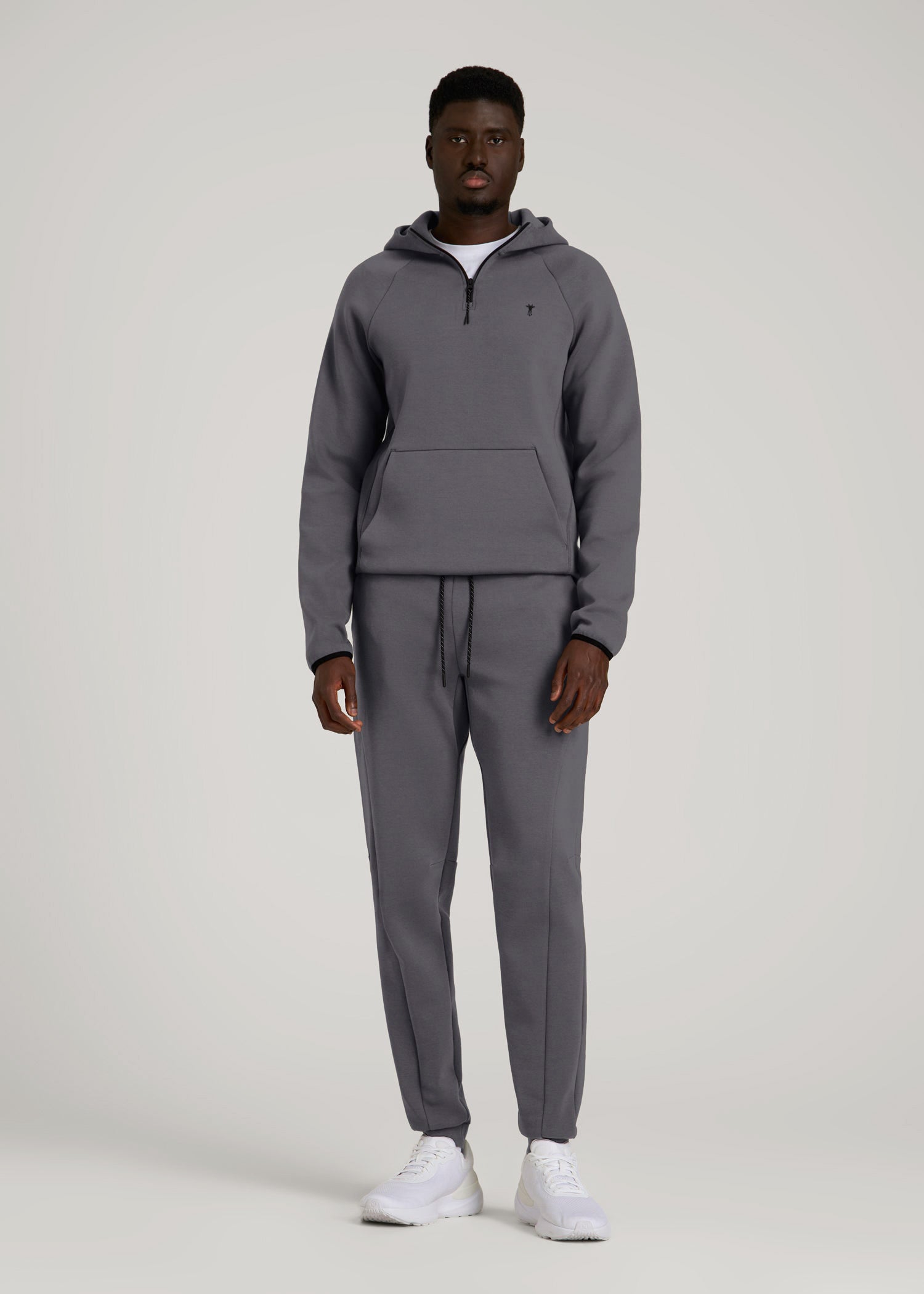 American Tall Online | Tech Motion Fleece Joggers for Tall Men in Iron Grey