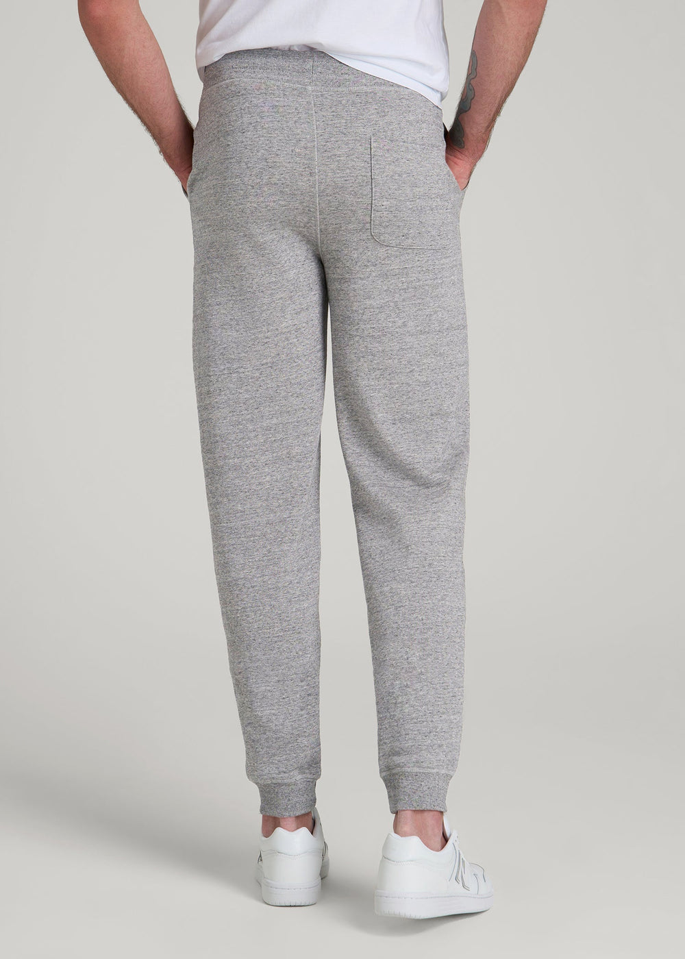 American Tall Outlet | Wearever 2.0 Fleece Joggers for Tall Men in Heathered Grey