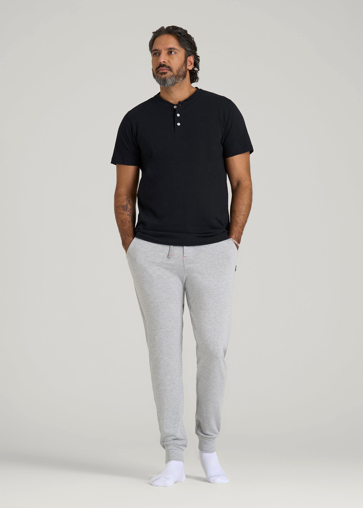 American Tall Online Shop | Sleep Joggers for Tall Men in Grey Mix