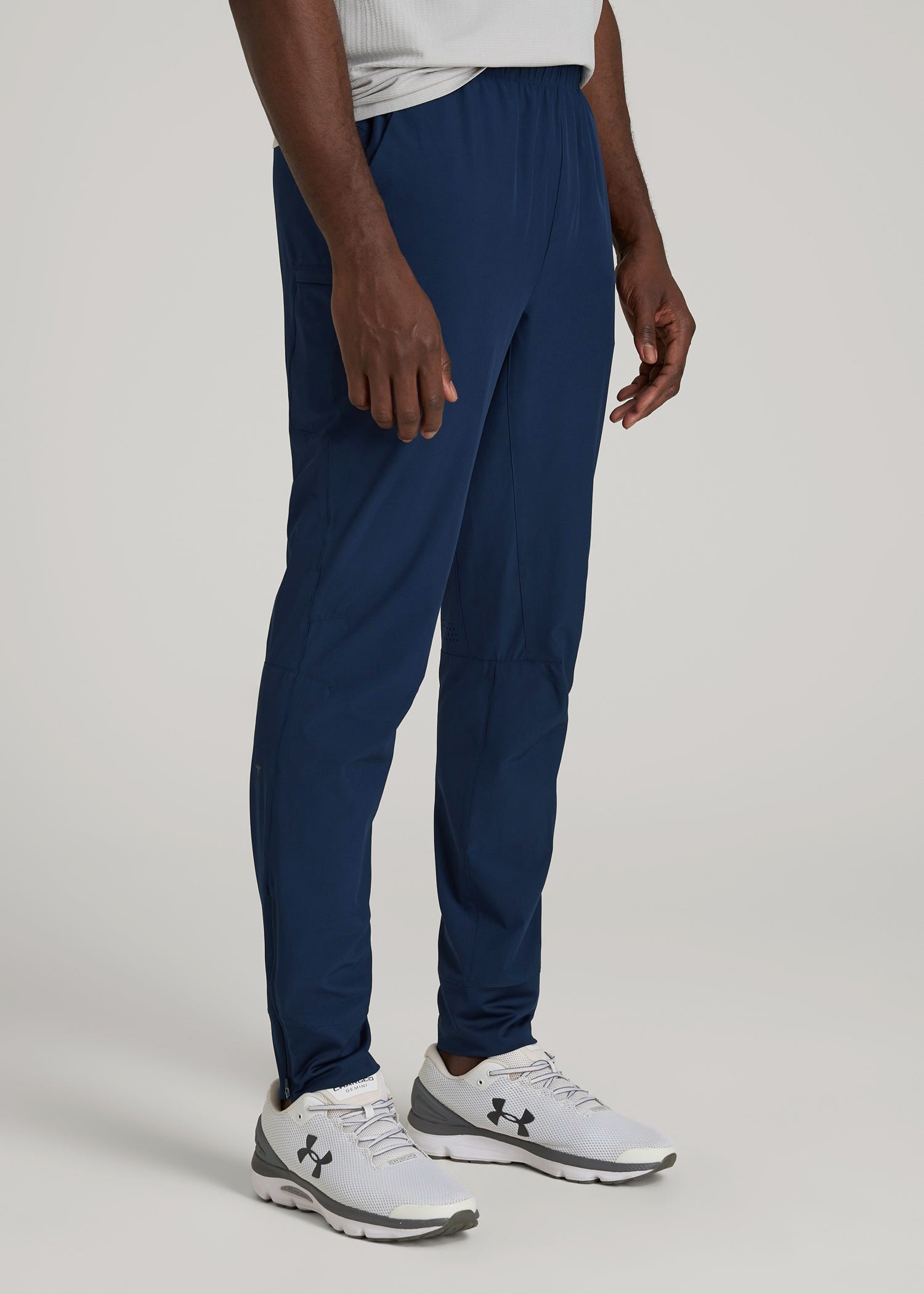 American Tall Discount | Featherweight Perforated Training Joggers for Tall Men in Regal Blue
