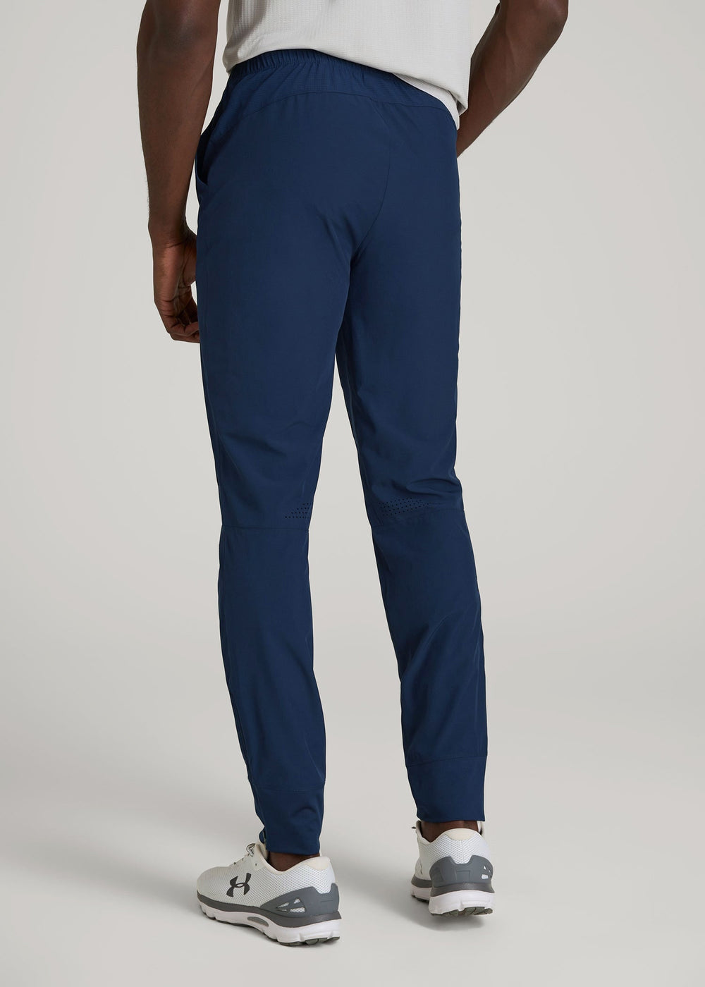 American Tall Discount | Featherweight Perforated Training Joggers for Tall Men in Regal Blue