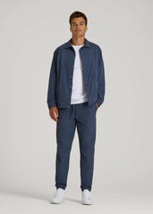 American Tall Sale | Flex Nylon Joggers for Tall Men in Navy Blue
