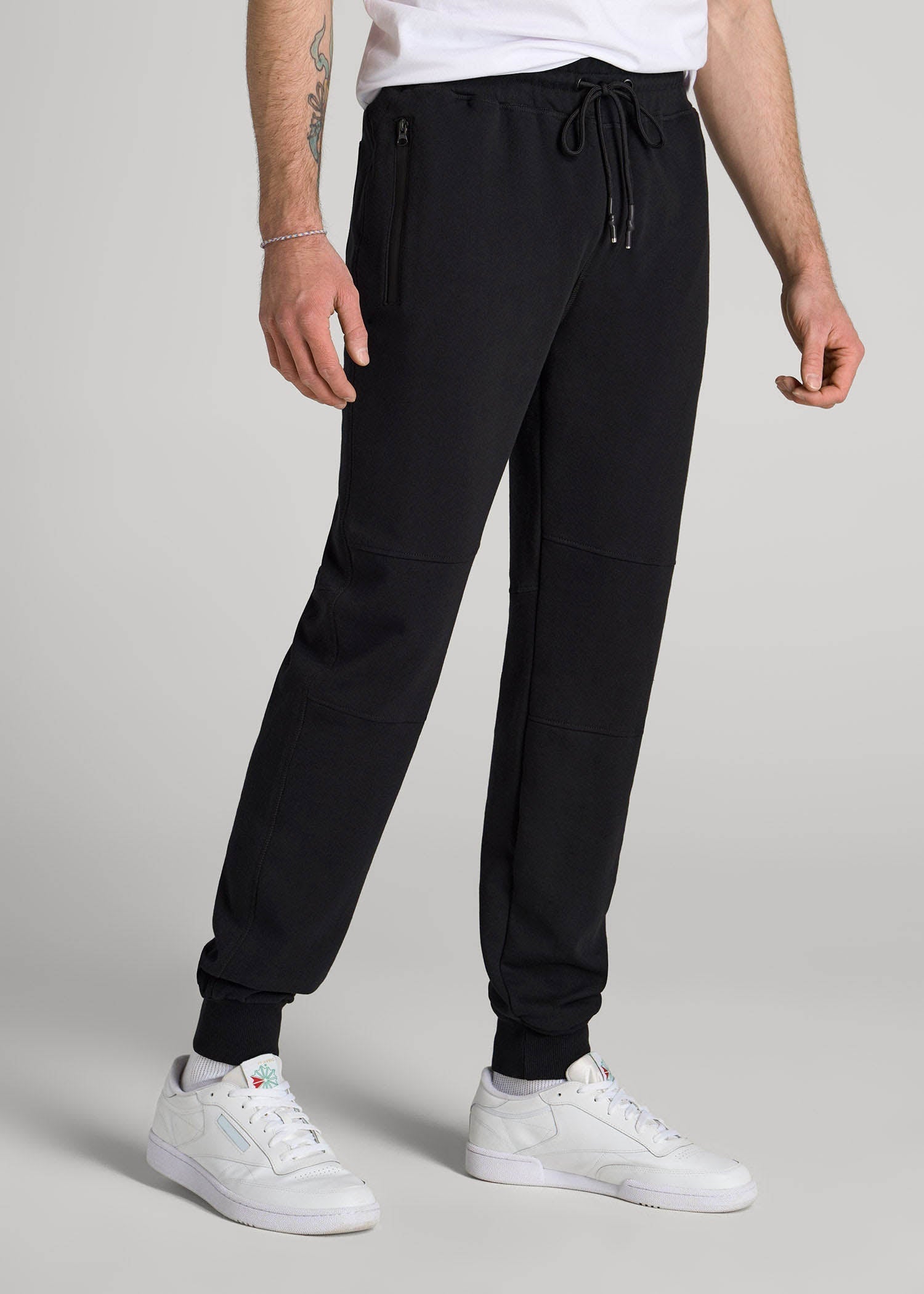 American Tall Outlet | Wearever French Terry Joggers for Tall Men in Black