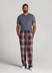 American Tall For Sale | Woven Pajama Pants for Tall Men in Blue & Green Plaid