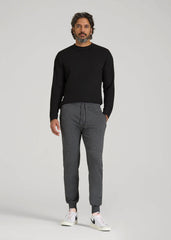 American Tall Discount | Wearever French Terry Joggers for Tall Men in Charcoal Mix