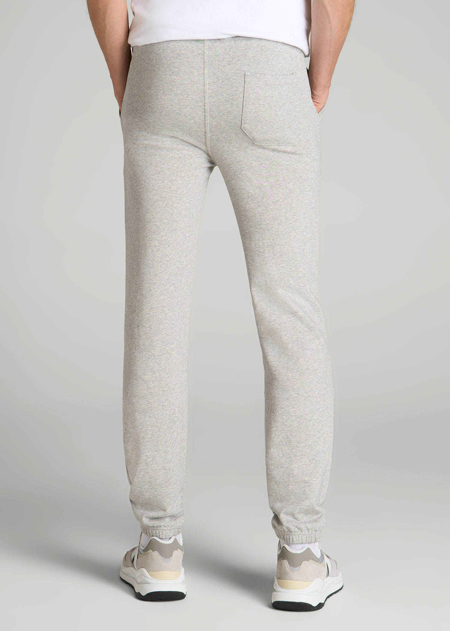 American Tall Outlet | Wearever French Terry Sweatpants for Tall Men in Grey Mix