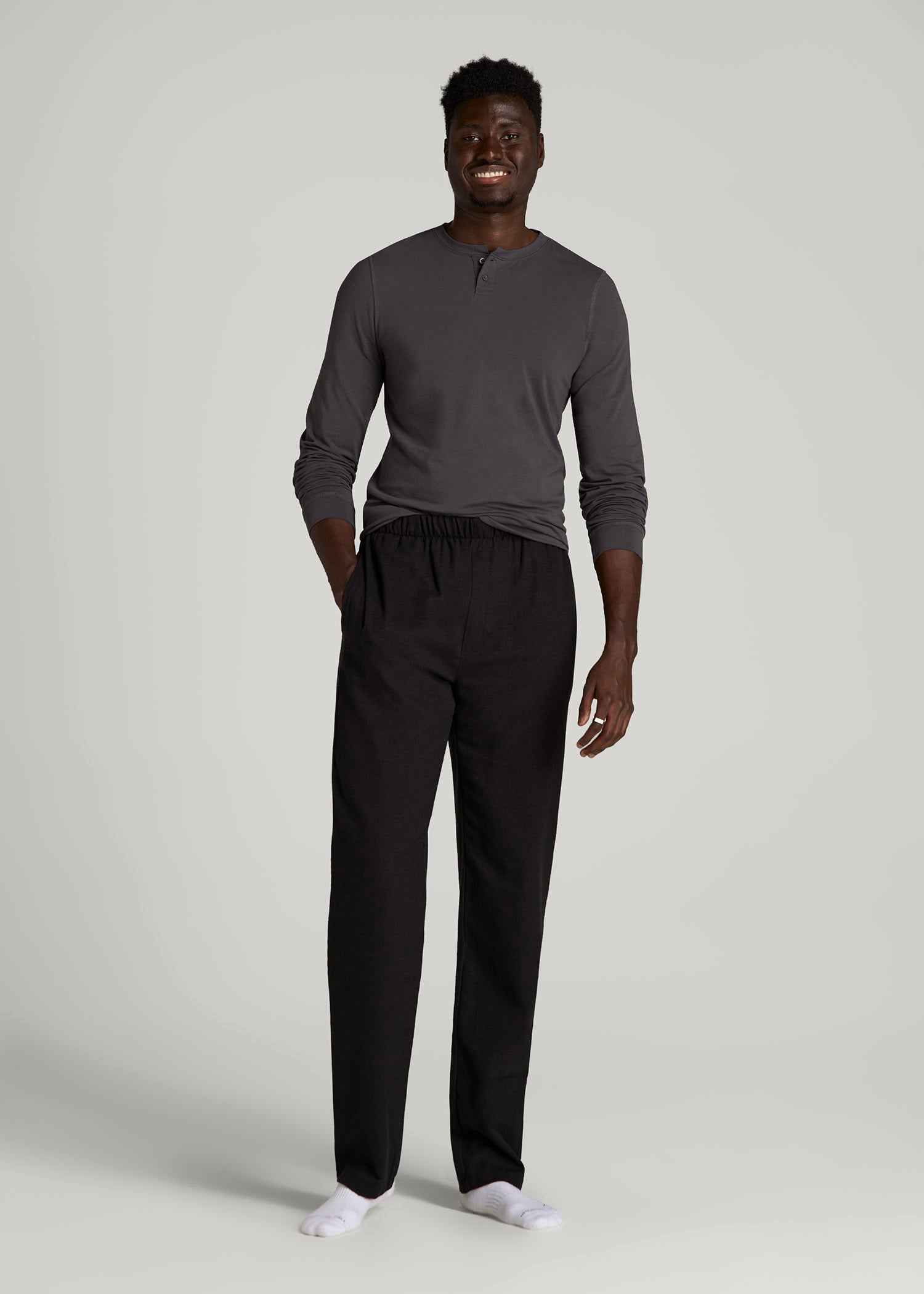 American Tall For Sale | Pajama Pants for Tall Men in Charcoal Mix