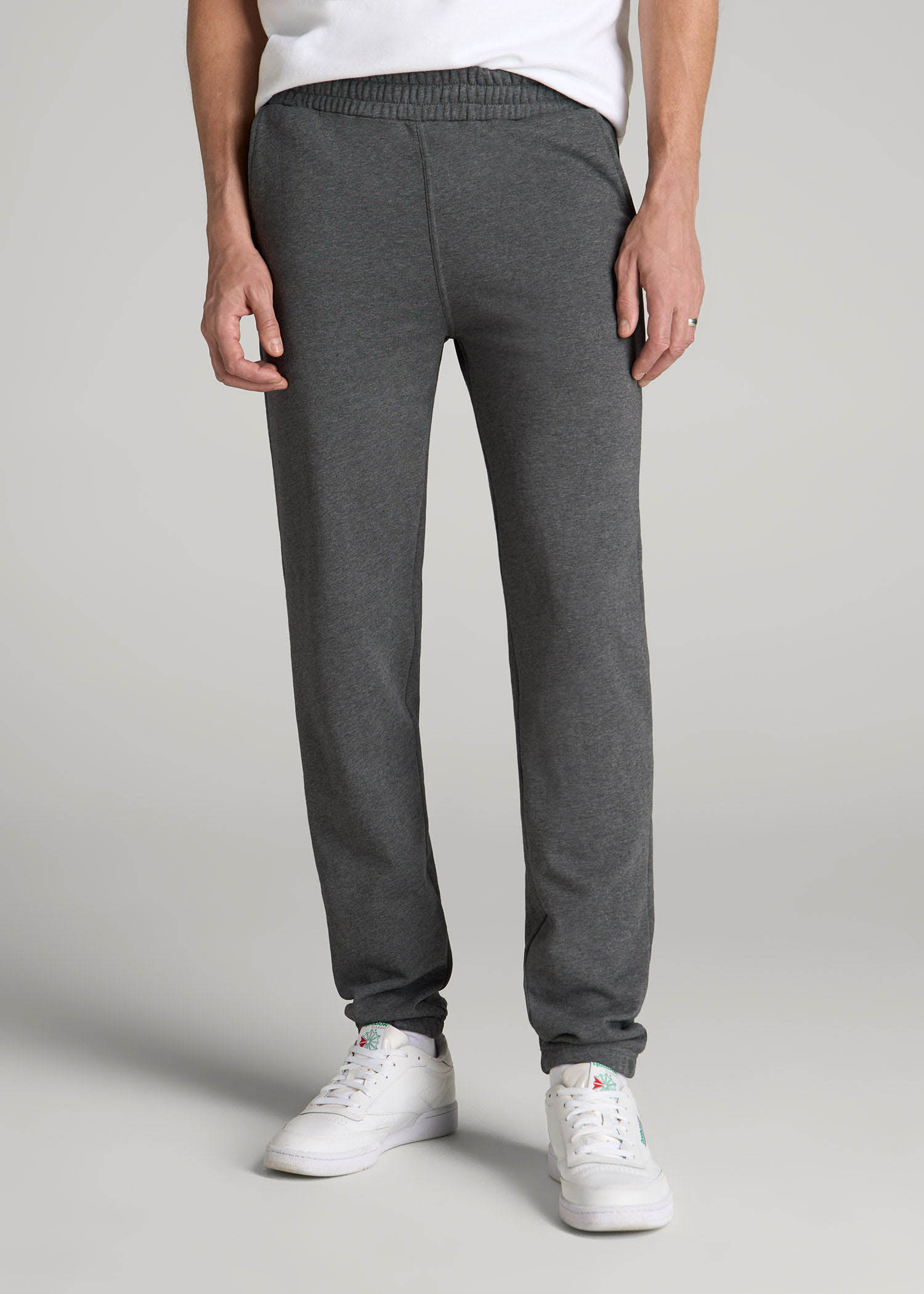 American Tall Online Shop | Wearever French Terry Sweatpants for Tall Men in Charcoal Mix