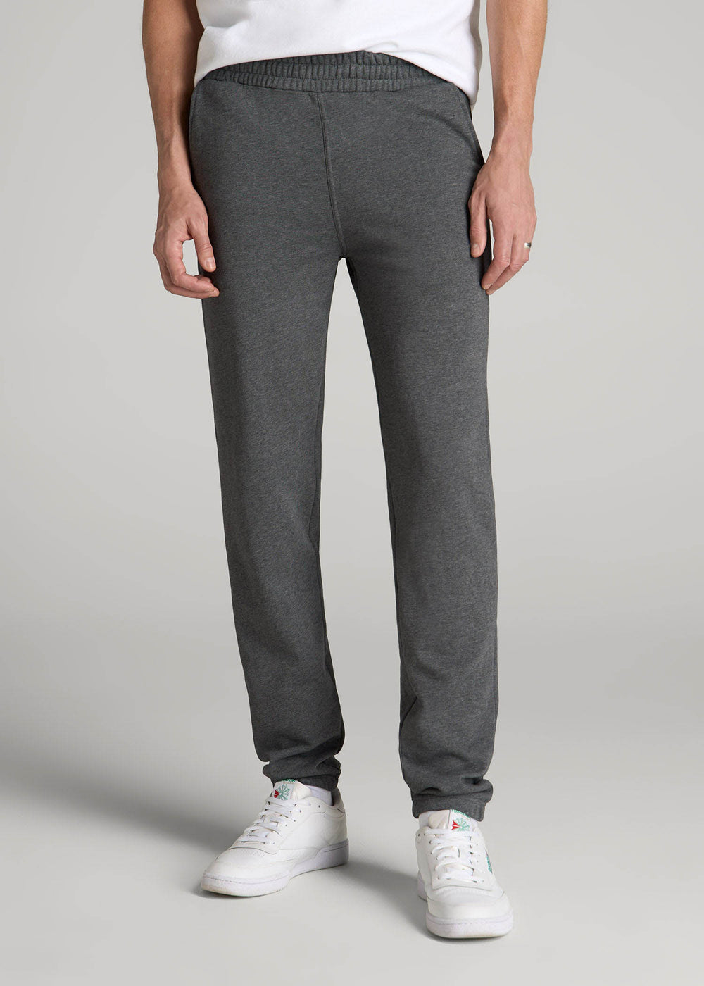 American Tall Online Shop | Wearever French Terry Sweatpants for Tall Men in Charcoal Mix