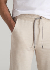 American Tall Discount | Weekender Stretch Lounge Joggers for Tall Men in Stone Heather