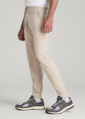 American Tall Discount | Weekender Stretch Lounge Joggers for Tall Men in Stone Heather
