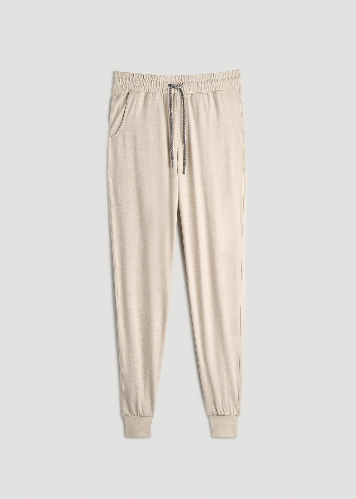 American Tall Discount | Weekender Stretch Lounge Joggers for Tall Men in Stone Heather