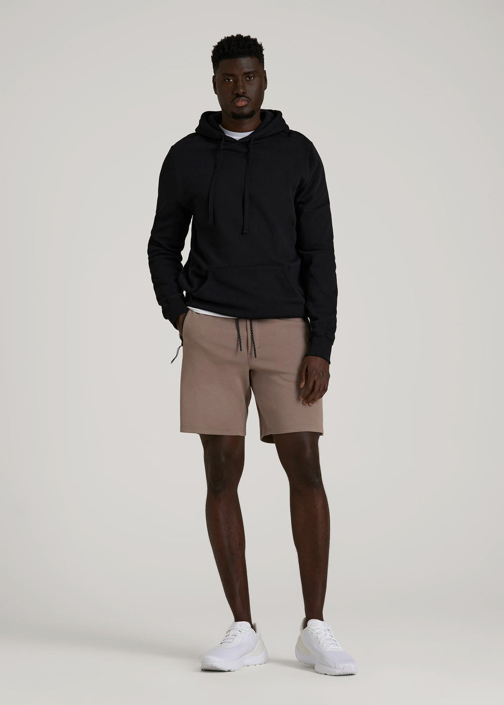 American Tall For Sale | Tech Motion Fleece Shorts for Tall Men in Portobello