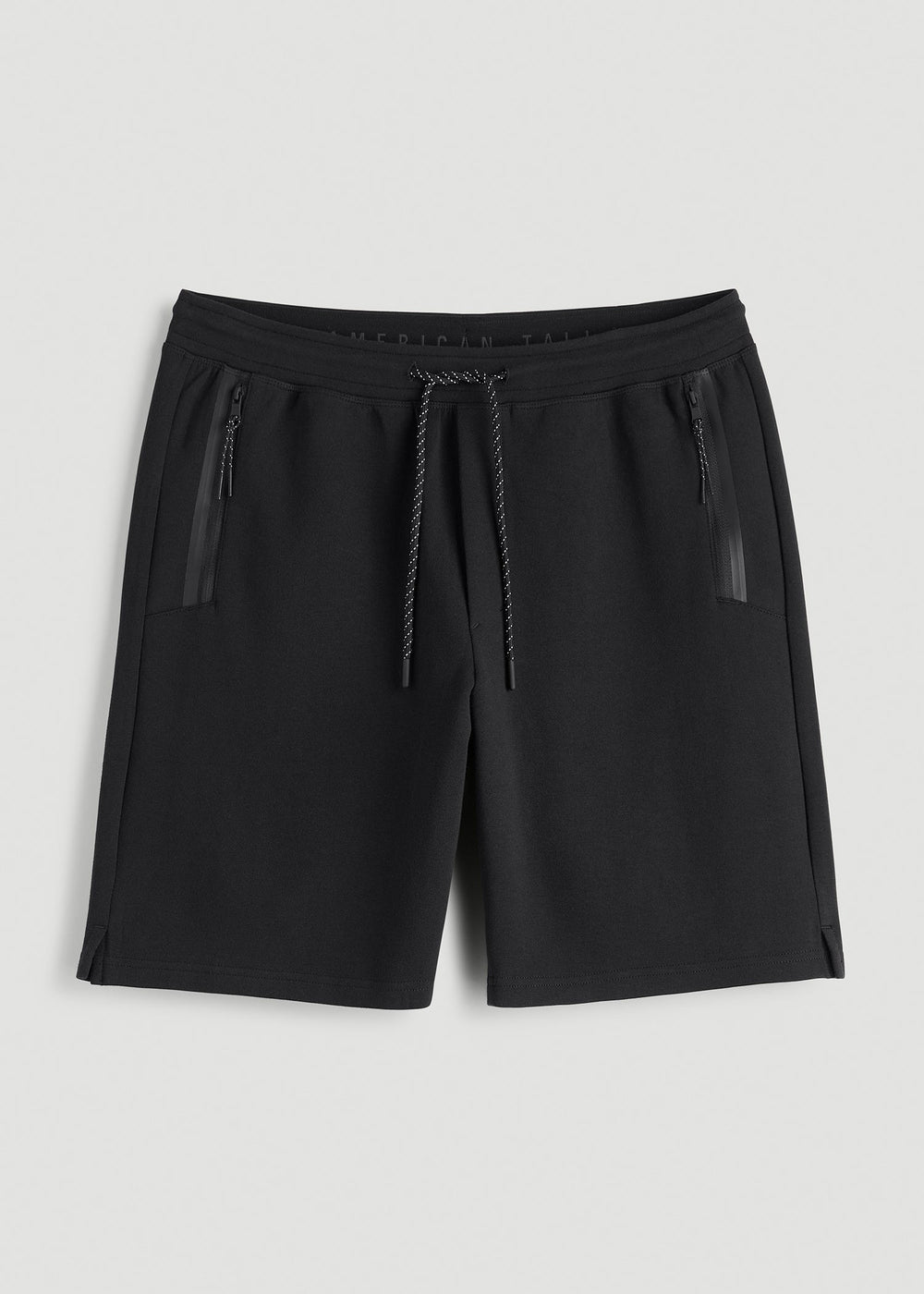 American Tall Discount | Tech Motion Fleece Shorts for Tall Men in Black