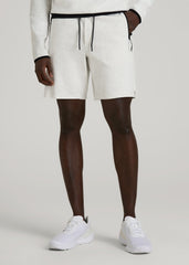 American Tall Outlet | Tech Motion Fleece Shorts for Tall Men in Heather Frost