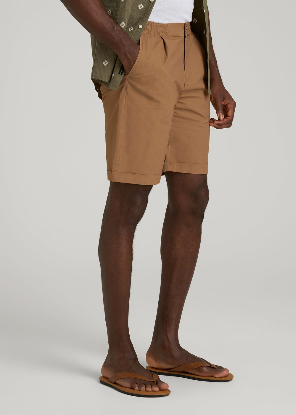 American Tall Online Shop | Bermuda Shorts for Tall Men in Russet Brown