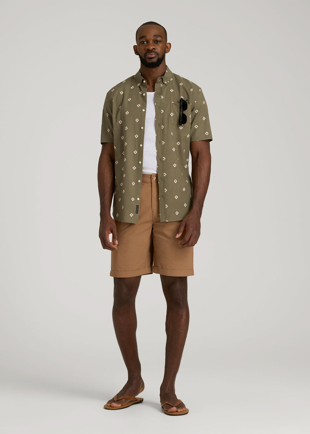 American Tall Online Shop | Bermuda Shorts for Tall Men in Russet Brown