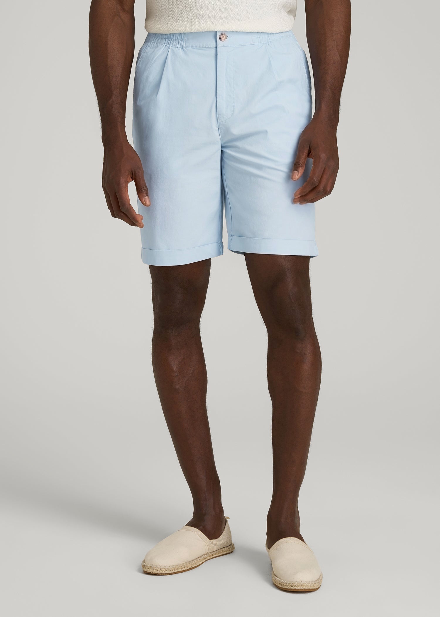 American Tall Discount | Bermuda Shorts for Tall Men in Ice Blue