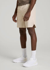 American Tall Online | 2-in-1 Featherweight Running Short for Tall Men in Light Stone