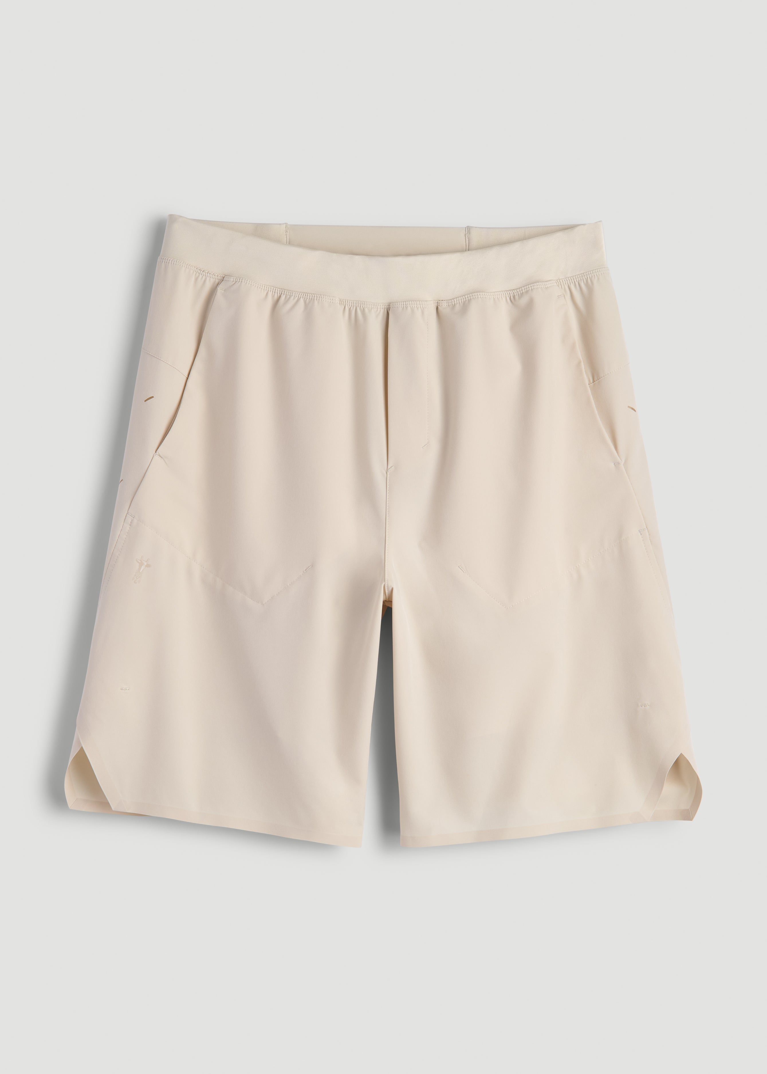 American Tall Online | 2-in-1 Featherweight Running Short for Tall Men in Light Stone