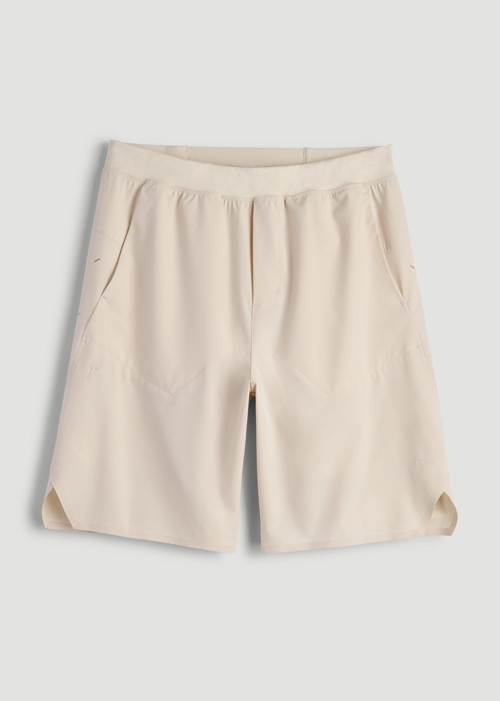 American Tall Online | 2-in-1 Featherweight Running Short for Tall Men in Light Stone